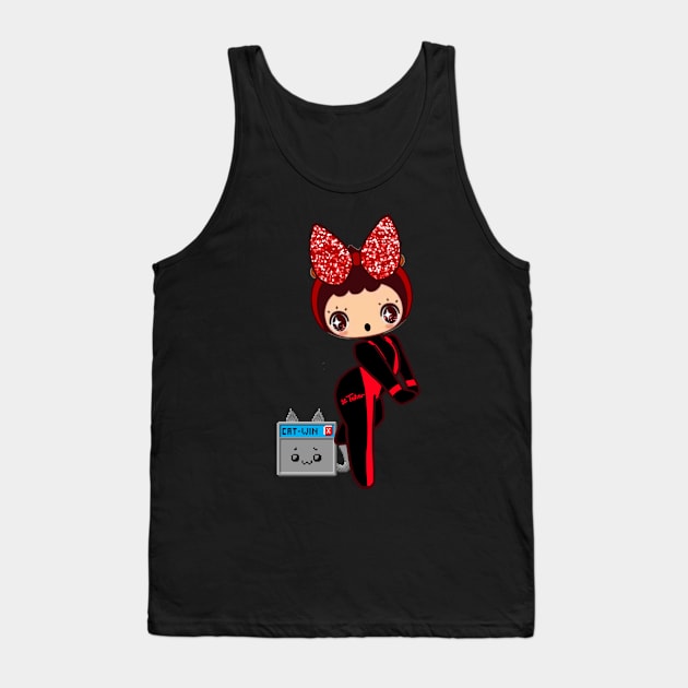 Yaya CatWin YayaLand Scary Mansion Sparkling Scary Mansion Design 2 Tank Top by LittleGirlYaya